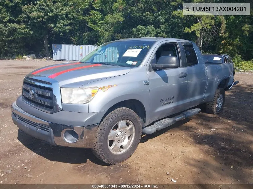 2010 Toyota Tundra Grade 4.6L V8 VIN: 5TFUM5F13AX004281 Lot: 40331343