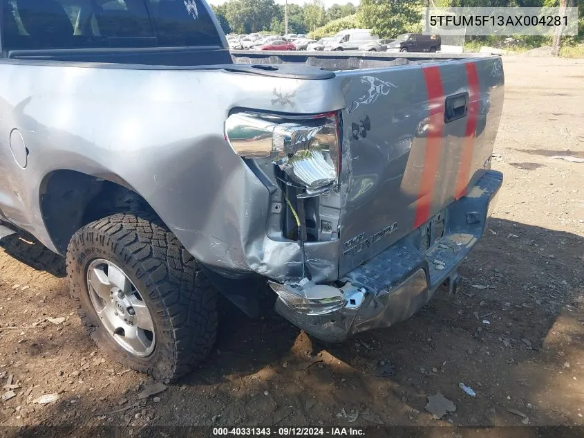 2010 Toyota Tundra Grade 4.6L V8 VIN: 5TFUM5F13AX004281 Lot: 40331343