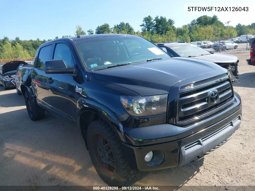 2010 Toyota Tundra Grade 5.7L V8 VIN: 5TFDW5F12AX126043 Lot: 40339295