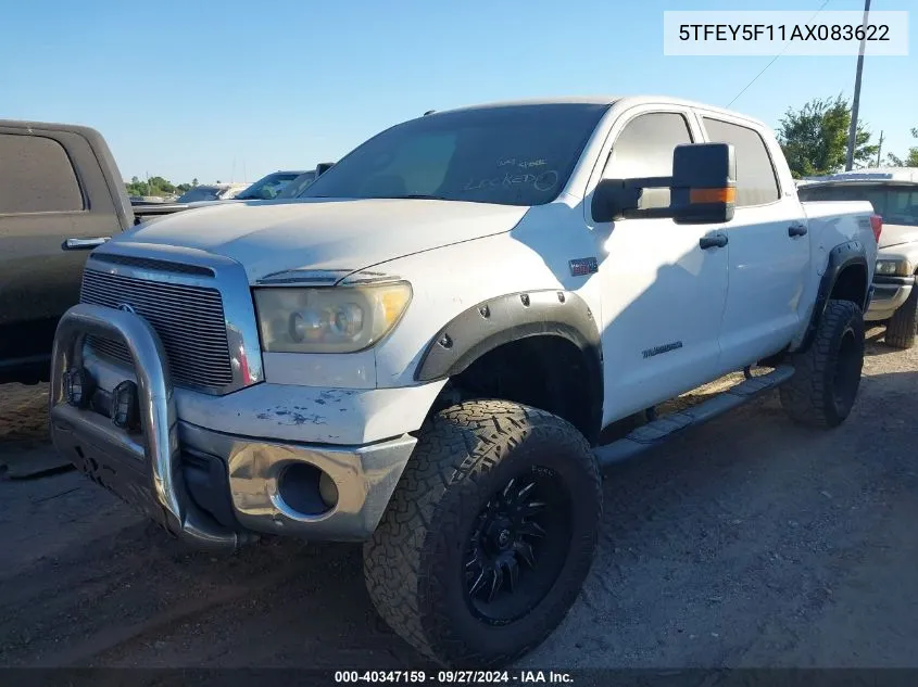 5TFEY5F11AX083622 2010 Toyota Tundra Grade 5.7L V8