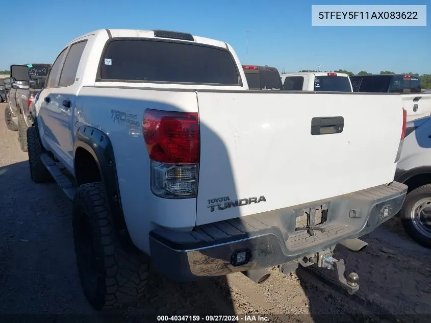 2010 Toyota Tundra Grade 5.7L V8 VIN: 5TFEY5F11AX083622 Lot: 40347159