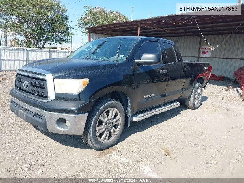 2010 Toyota Tundra Grade 4.6L V8 VIN: 5TFRM5F15AX017863 Lot: 40348683