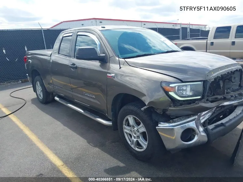 2010 Toyota Tundra Grade 5.7L V8 VIN: 5TFRY5F11AX090605 Lot: 40366851