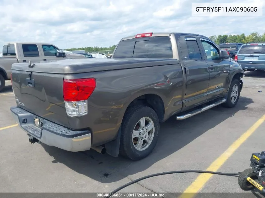 2010 Toyota Tundra Grade 5.7L V8 VIN: 5TFRY5F11AX090605 Lot: 40366851