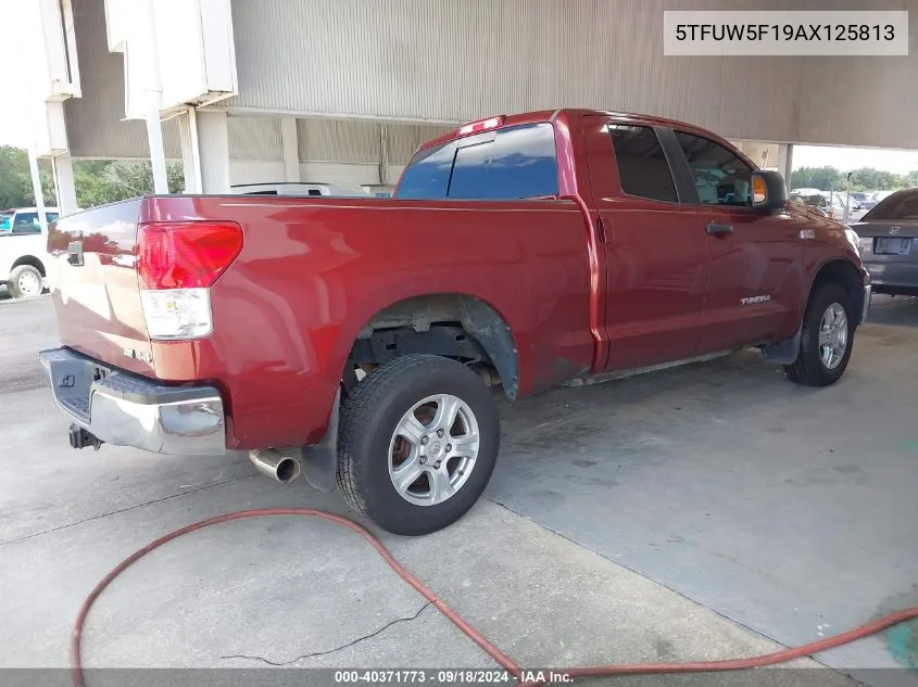 2010 Toyota Tundra Grade 5.7L V8 VIN: 5TFUW5F19AX125813 Lot: 40371773