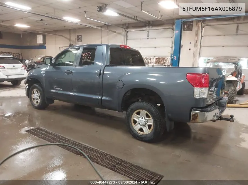 2010 Toyota Tundra Grade 4.6L V8 VIN: 5TFUM5F16AX006879 Lot: 40447273