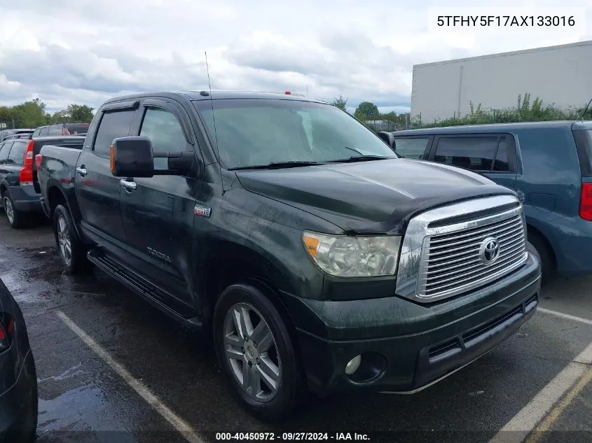 2010 Toyota Tundra Limited 5.7L V8 VIN: 5TFHY5F17AX133016 Lot: 40450972