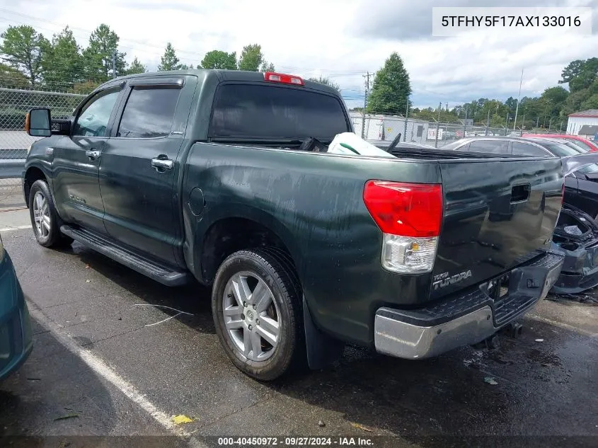 2010 Toyota Tundra Limited 5.7L V8 VIN: 5TFHY5F17AX133016 Lot: 40450972