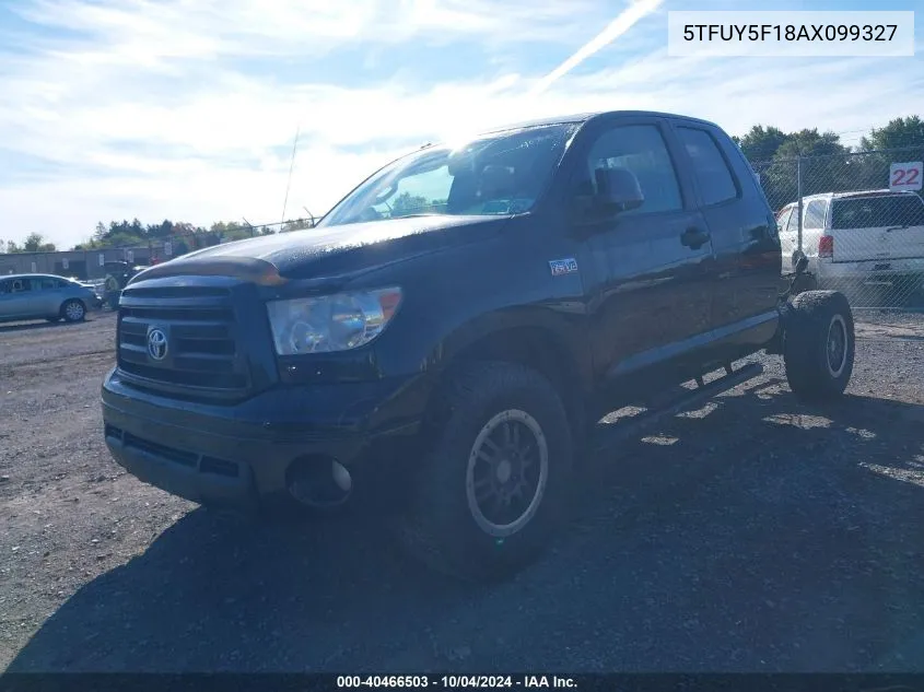 2010 Toyota Tundra Grade 5.7L V8 VIN: 5TFUY5F18AX099327 Lot: 40466503