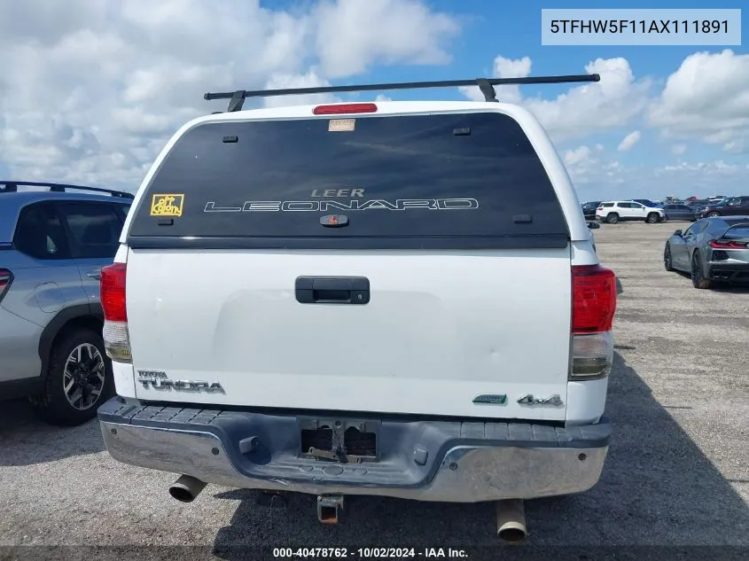 5TFHW5F11AX111891 2010 Toyota Tundra Limited 5.7L V8