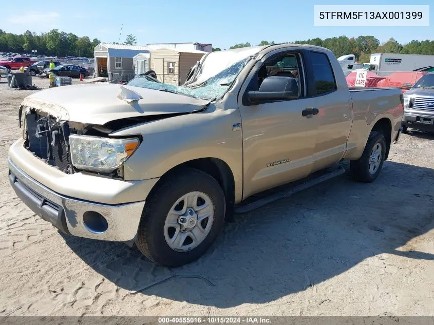 2010 Toyota Tundra Grade 4.6L V8 VIN: 5TFRM5F13AX001399 Lot: 40555016