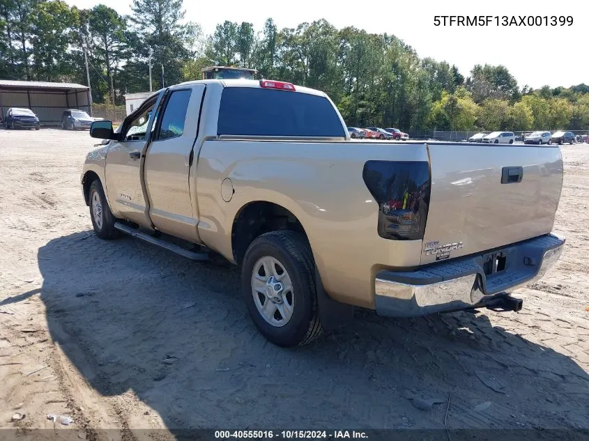 2010 Toyota Tundra Grade 4.6L V8 VIN: 5TFRM5F13AX001399 Lot: 40555016