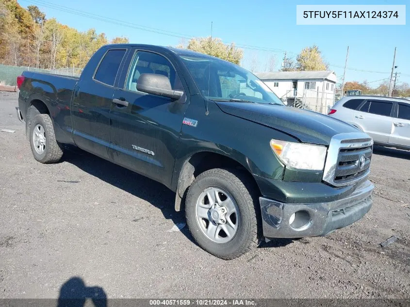 5TFUY5F11AX124374 2010 Toyota Tundra Double Cab Sr5