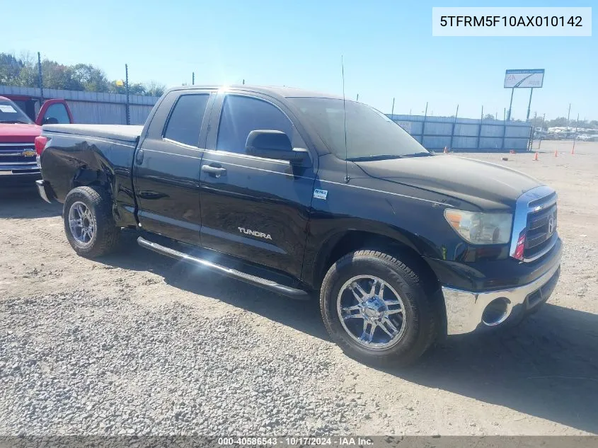 2010 Toyota Tundra Grade 4.6L V8 VIN: 5TFRM5F10AX010142 Lot: 40586543