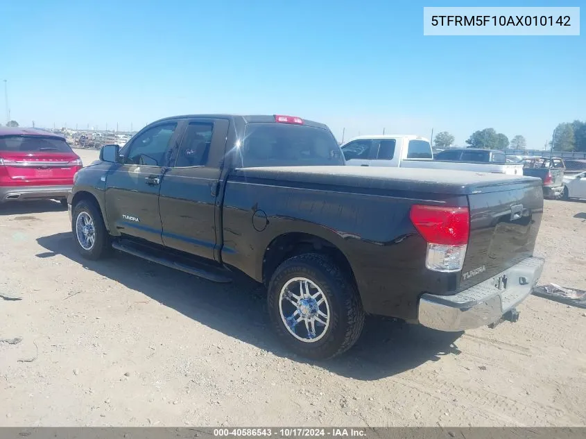 2010 Toyota Tundra Grade 4.6L V8 VIN: 5TFRM5F10AX010142 Lot: 40586543