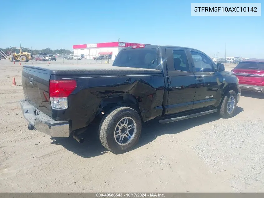 2010 Toyota Tundra Grade 4.6L V8 VIN: 5TFRM5F10AX010142 Lot: 40586543