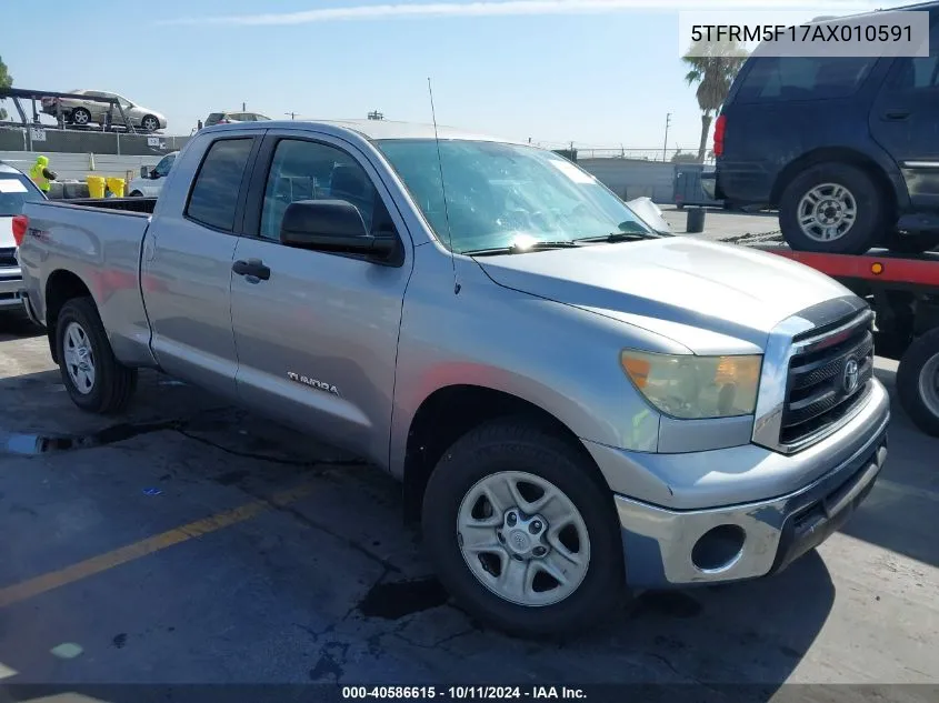 2010 Toyota Tundra Grade 4.6L V8 VIN: 5TFRM5F17AX010591 Lot: 40586615