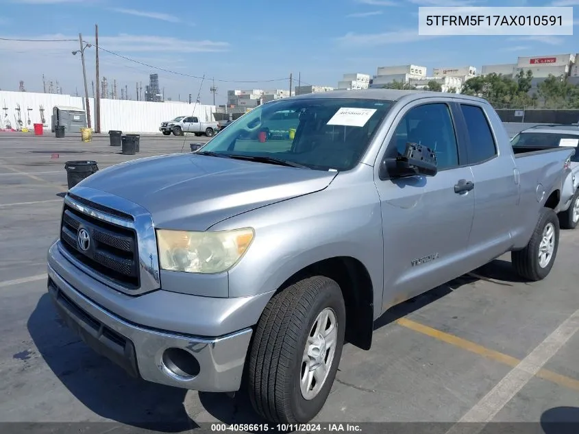 2010 Toyota Tundra Grade 4.6L V8 VIN: 5TFRM5F17AX010591 Lot: 40586615