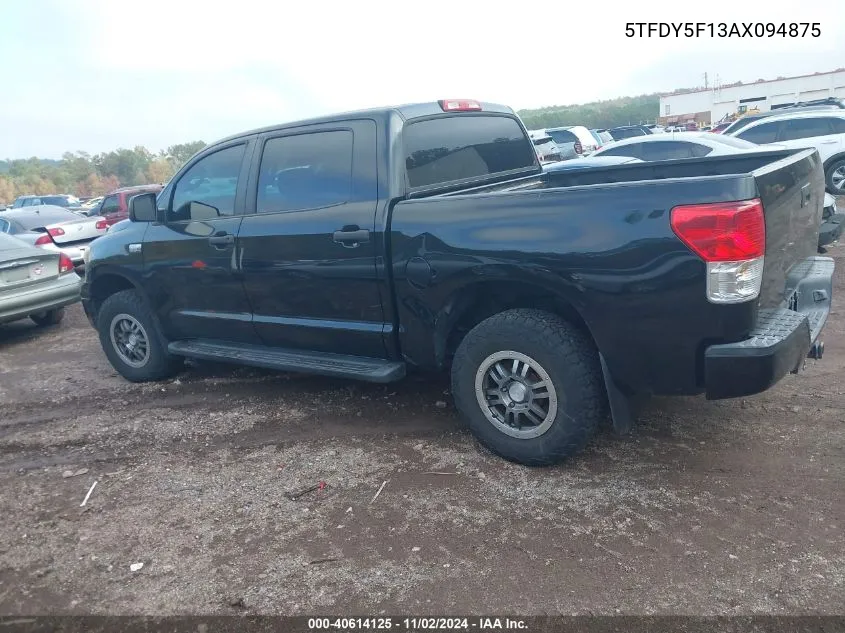 2010 Toyota Tundra Grade 5.7L V8 VIN: 5TFDY5F13AX094875 Lot: 40614125