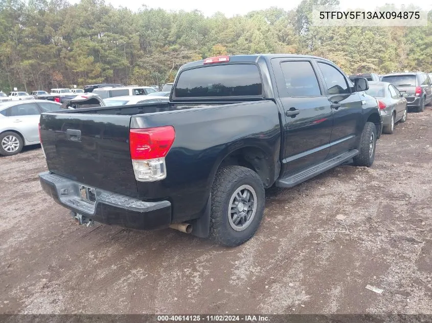 2010 Toyota Tundra Grade 5.7L V8 VIN: 5TFDY5F13AX094875 Lot: 40614125