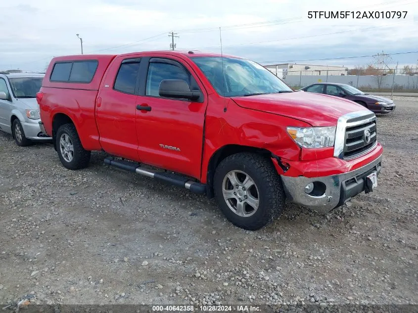 2010 Toyota Tundra Grade 4.6L V8 VIN: 5TFUM5F12AX010797 Lot: 40642358