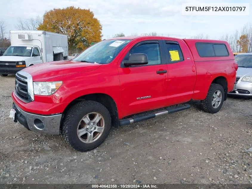 2010 Toyota Tundra Grade 4.6L V8 VIN: 5TFUM5F12AX010797 Lot: 40642358