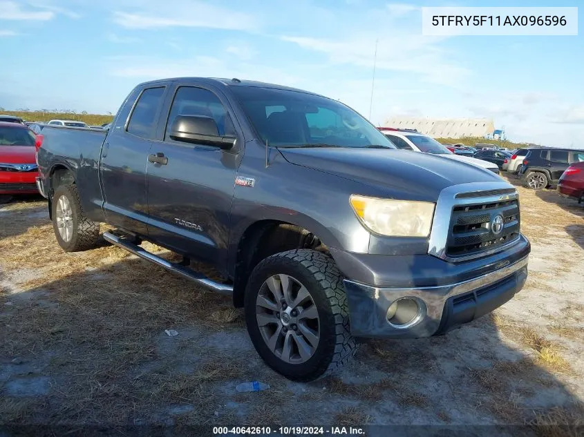 2010 Toyota Tundra Grade 5.7L V8 VIN: 5TFRY5F11AX096596 Lot: 40642610