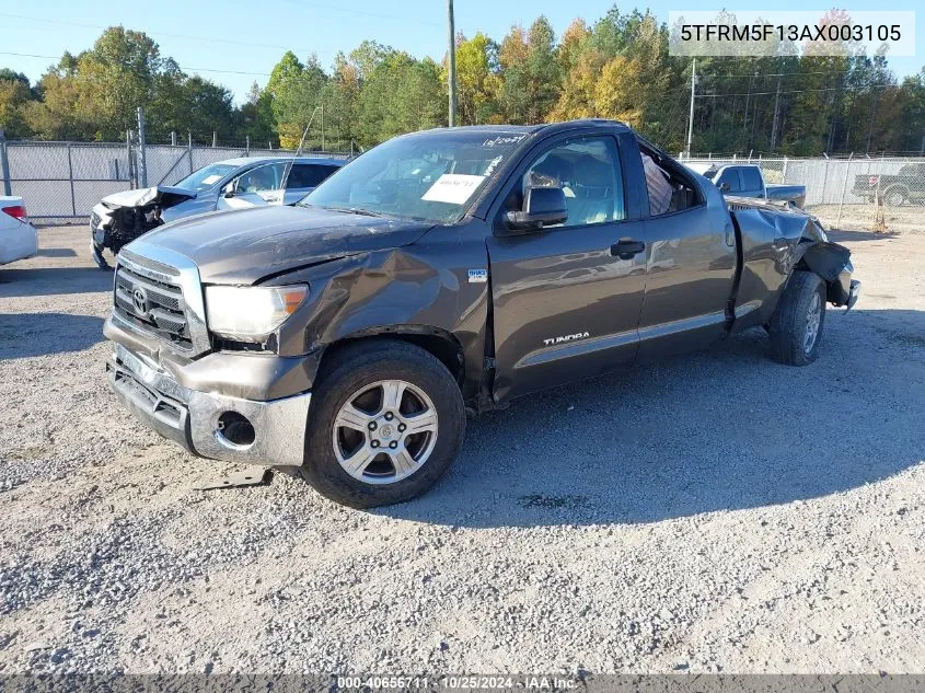 2010 Toyota Tundra Grade 4.6L V8 VIN: 5TFRM5F13AX003105 Lot: 40656711