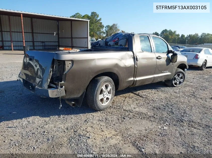 2010 Toyota Tundra Grade 4.6L V8 VIN: 5TFRM5F13AX003105 Lot: 40656711