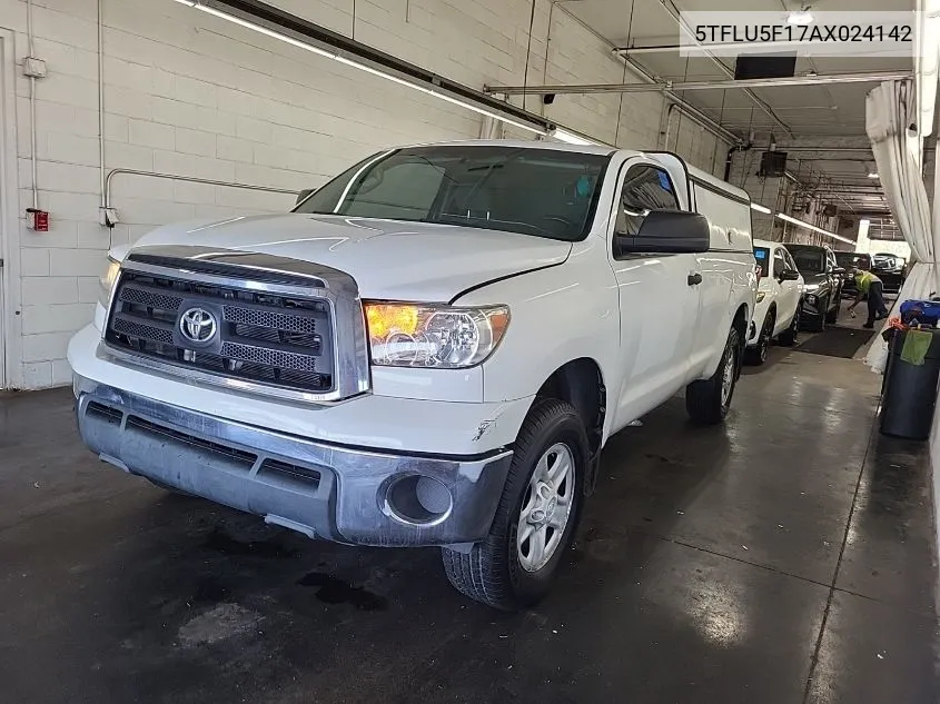 5TFLU5F17AX024142 2010 Toyota Tundra Grade V6