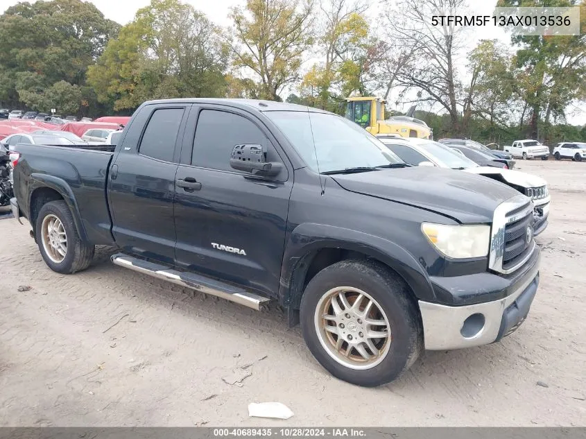 2010 Toyota Tundra Grade 4.6L V8 VIN: 5TFRM5F13AX013536 Lot: 40689435