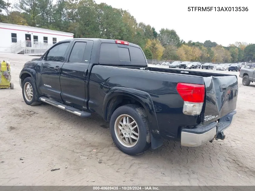 2010 Toyota Tundra Grade 4.6L V8 VIN: 5TFRM5F13AX013536 Lot: 40689435