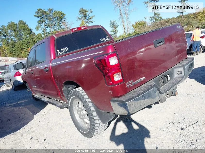 2010 Toyota Tundra Grade 5.7L V8 VIN: 5TFEY5F12AX089915 Lot: 40691186