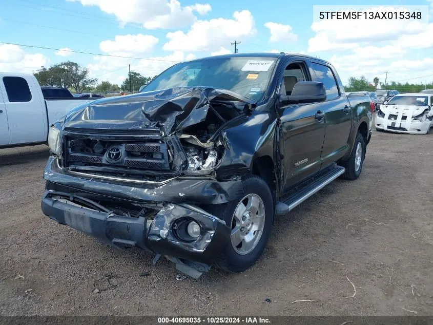 2010 Toyota Tundra Grade 4.6L V8 VIN: 5TFEM5F13AX015348 Lot: 40695035