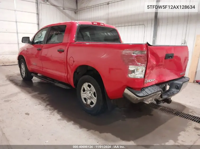 2010 Toyota Tundra Grade 5.7L V8 VIN: 5TFDW5F12AX128634 Lot: 40695124