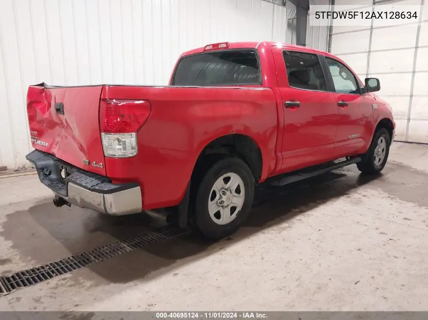 2010 Toyota Tundra Grade 5.7L V8 VIN: 5TFDW5F12AX128634 Lot: 40695124