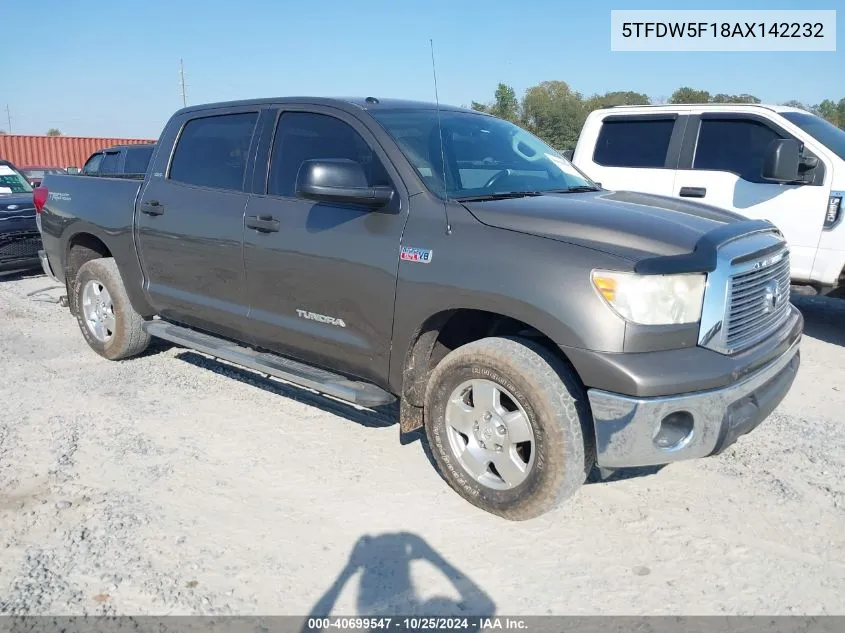 2010 Toyota Tundra Grade 5.7L V8 VIN: 5TFDW5F18AX142232 Lot: 40699547