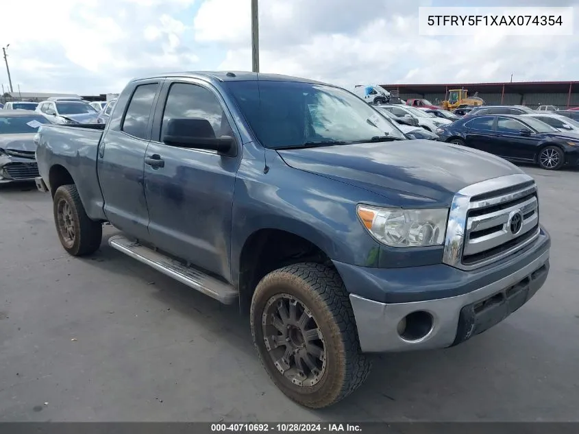 2010 Toyota Tundra Grade 5.7L V8 VIN: 5TFRY5F1XAX074354 Lot: 40710692