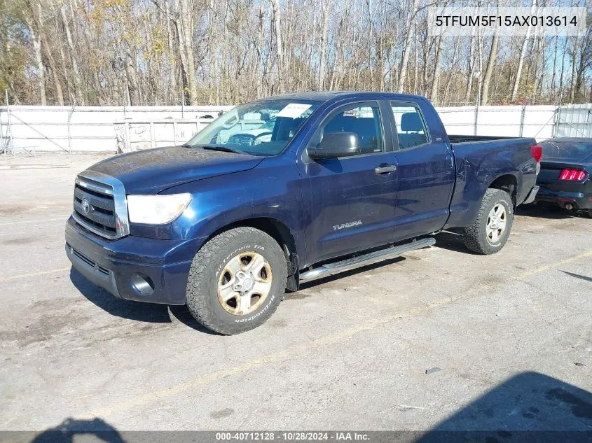 2010 Toyota Tundra Sr5 4.6L V8 VIN: 5TFUM5F15AX013614 Lot: 40712128