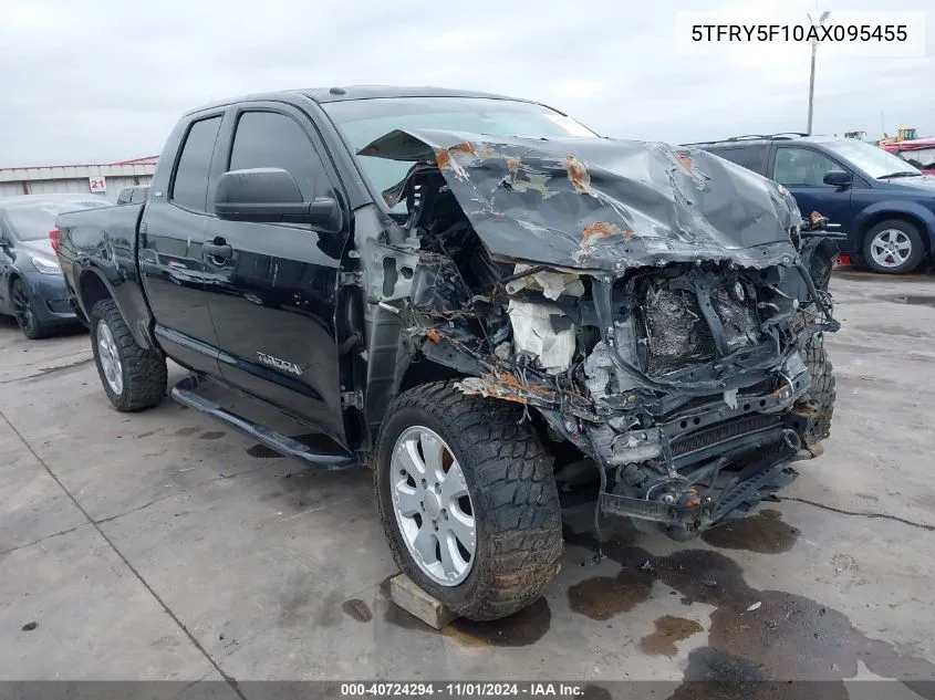 2010 Toyota Tundra Grade 5.7L V8 VIN: 5TFRY5F10AX095455 Lot: 40724294