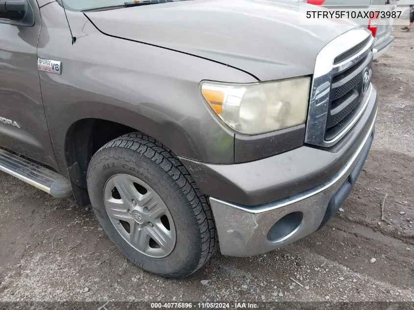 2010 Toyota Tundra Grade 5.7L V8 VIN: 5TFRY5F10AX073987 Lot: 40775896