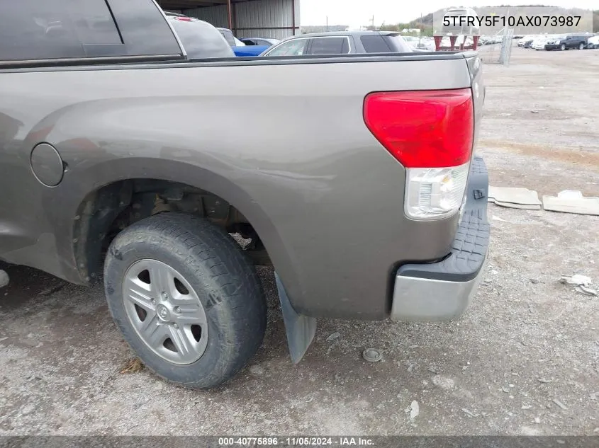 2010 Toyota Tundra Grade 5.7L V8 VIN: 5TFRY5F10AX073987 Lot: 40775896