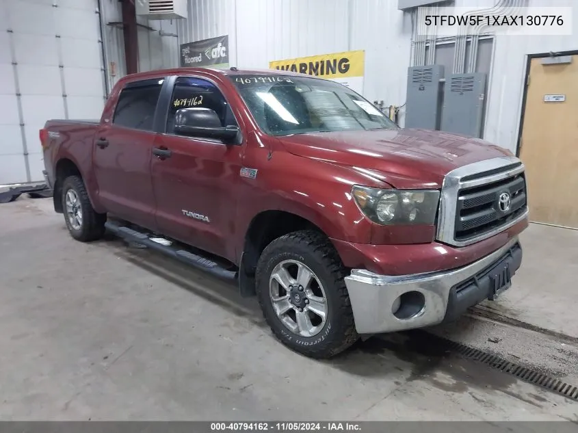 2010 Toyota Tundra Grade 5.7L V8 VIN: 5TFDW5F1XAX130776 Lot: 40794162