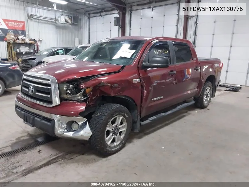 2010 Toyota Tundra Grade 5.7L V8 VIN: 5TFDW5F1XAX130776 Lot: 40794162