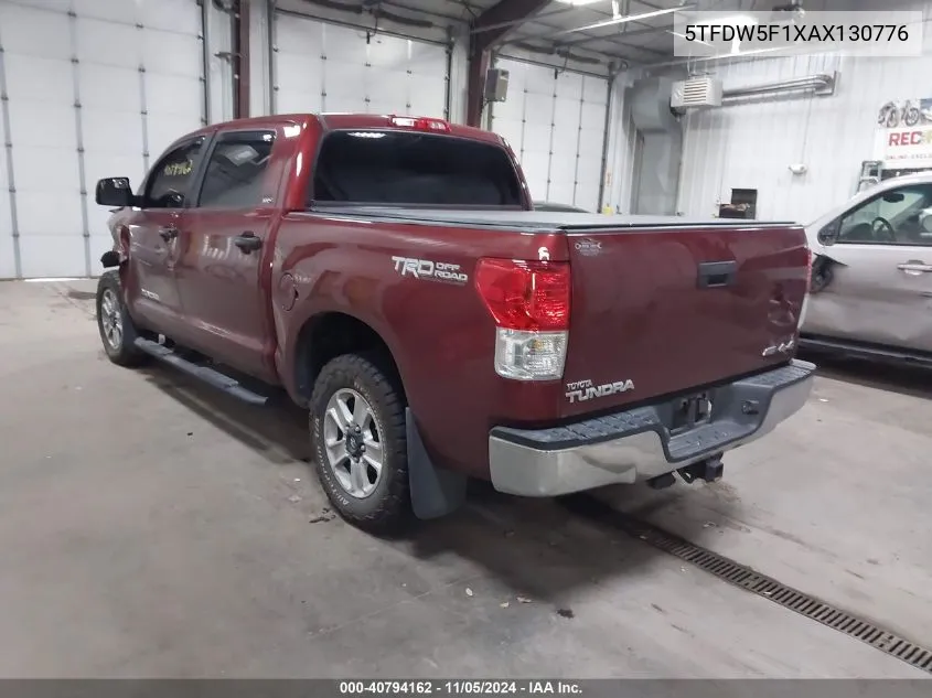 2010 Toyota Tundra Grade 5.7L V8 VIN: 5TFDW5F1XAX130776 Lot: 40794162