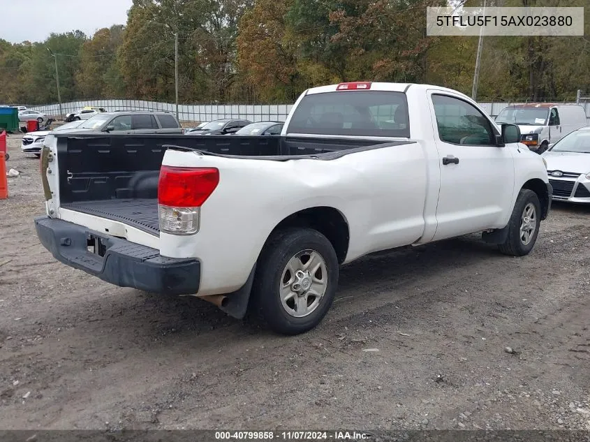 2010 Toyota Tundra Grade V6 VIN: 5TFLU5F15AX023880 Lot: 40799858