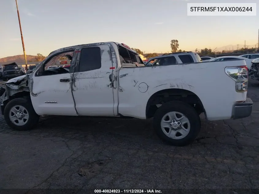 2010 Toyota Tundra Grade 4.6L V8 VIN: 5TFRM5F1XAX006244 Lot: 40824923