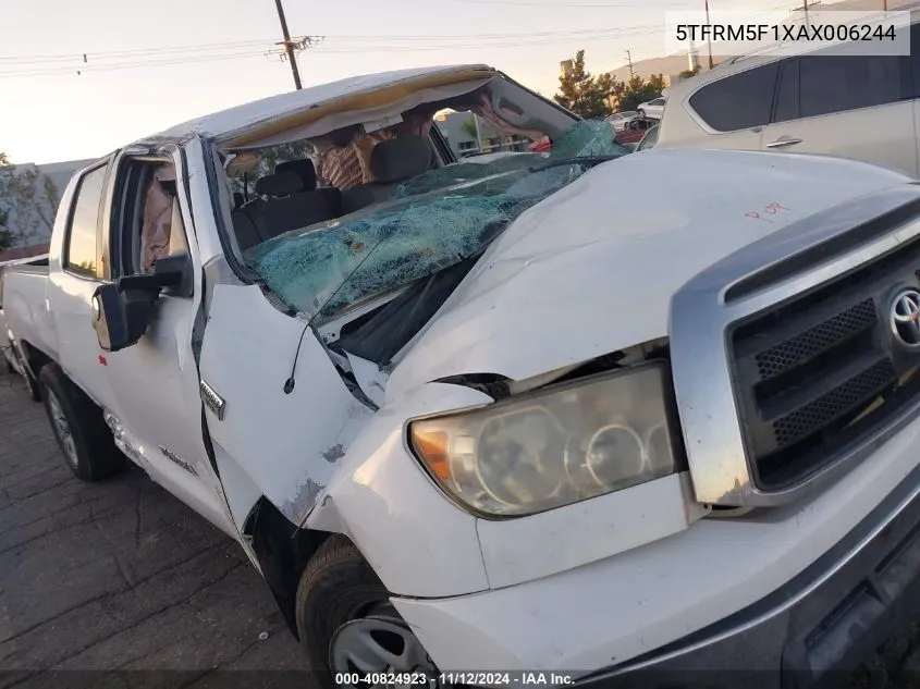 2010 Toyota Tundra Grade 4.6L V8 VIN: 5TFRM5F1XAX006244 Lot: 40824923