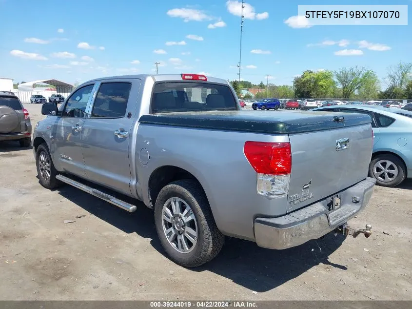 5TFEY5F19BX107070 2011 Toyota Tundra Grade 5.7L V8