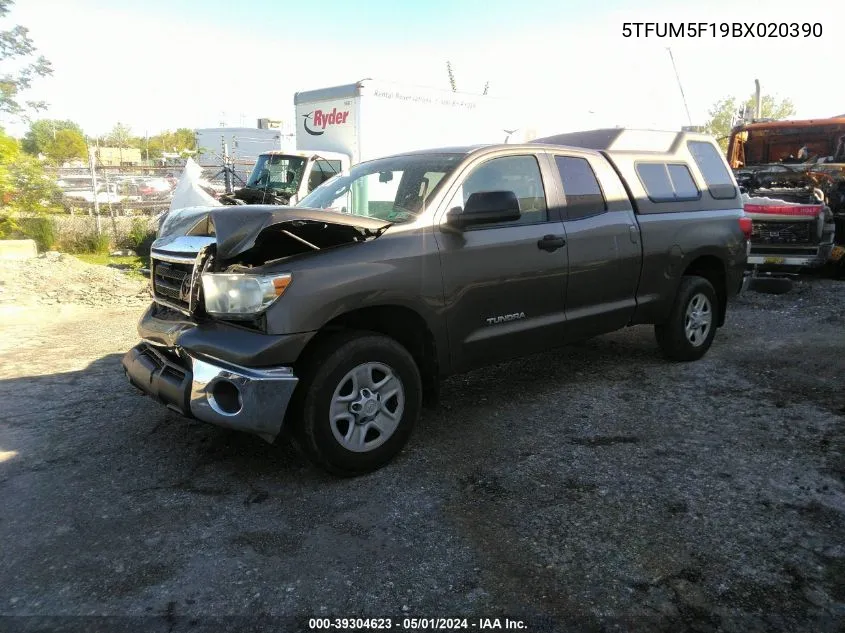 2011 Toyota Tundra Grade 4.6L V8 VIN: 5TFUM5F19BX020390 Lot: 39304623